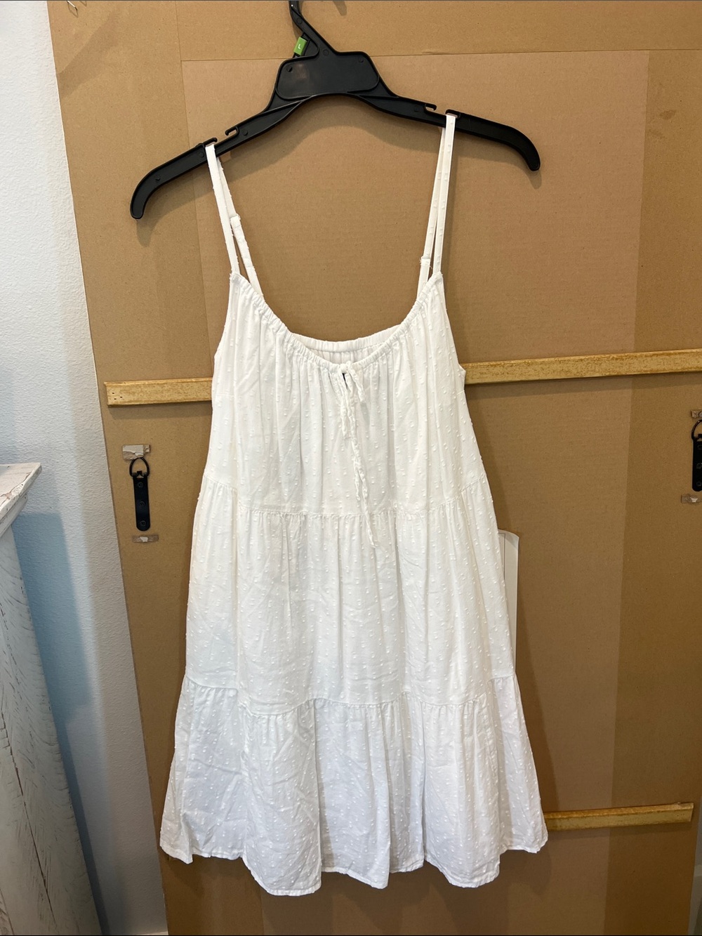GAP White Eyelet Tiered Mini Dress